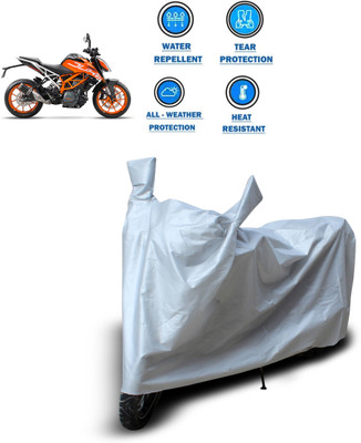 CODOKI Two Wheeler Cover for KTM(Duke 390 ABS, Silver)