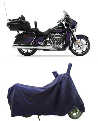 Coxtor Waterproof Two Wheeler Cover for Harley Davidson(CVO Limited, Blue)