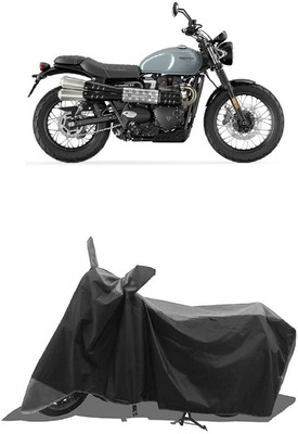 SUGASHRI Waterproof Two Wheeler Cover for Triumph(Scrambler 1200 BS6, Grey, Black)