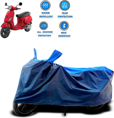 CODOKI Two Wheeler Cover for Vespa(Urban Club, Blue)