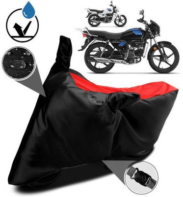 smwzxyu Waterproof Two Wheeler Cover for Hero(Black, Red)