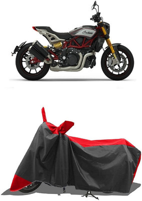 SUGASHRI Waterproof Two Wheeler Cover for Indian(FTR 1200, Red, Black)