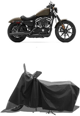 SUGASHRI Waterproof Two Wheeler Cover for Harley Davidson(XL 883, Grey, Black)