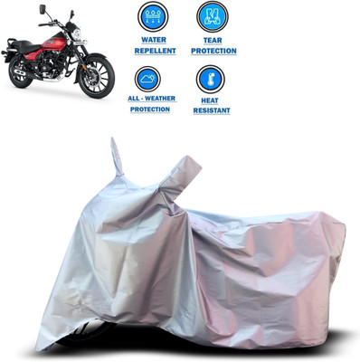CODOKI Two Wheeler Cover for Bajaj(Avenger 160 Street, Silver)