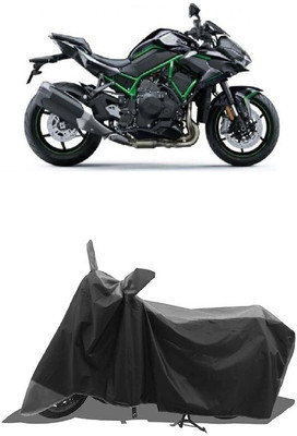 SUGASHRI Waterproof Two Wheeler Cover for Kawasaki(ZH2, Grey, Black)