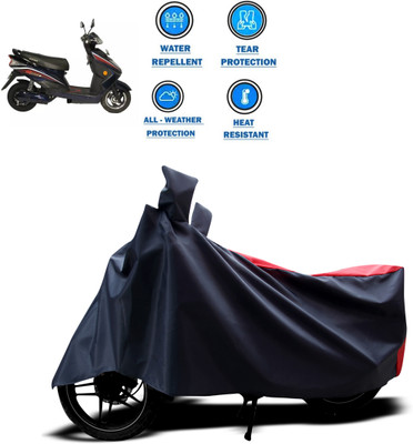 CODOKI Two Wheeler Cover for Okinawa(Ridge, Red)