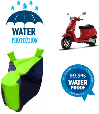 Mdstar Waterproof Two Wheeler Cover for Vespa(Vespa LX, Multicolor)