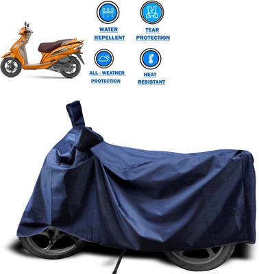 PAGORA Two Wheeler Cover for TVS(Wego, Blue)