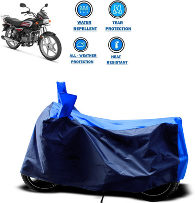 CODOKI Two Wheeler Cover for Hero(MotoCorp Splendor Plus, Blue)