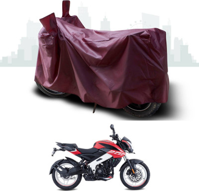 SK AUTO Two Wheeler Cover for Bajaj(Pulsar NS200, Maroon)