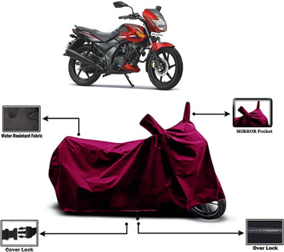 SK AUTO Two Wheeler Cover for TVS(Flame DS 125, Maroon)