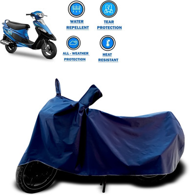 CODOKI Two Wheeler Cover for TVS(Scooty Pep+, Blue)