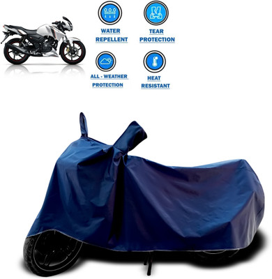 PAGORA Two Wheeler Cover for TVS(Apache 150, Blue)