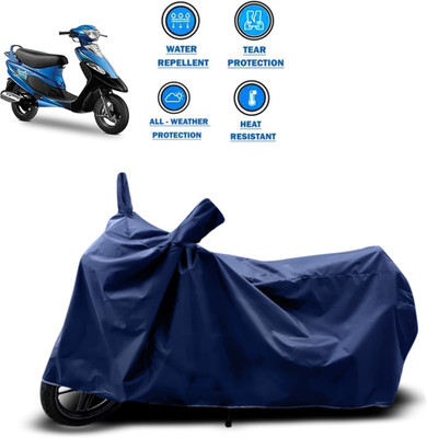 CODOKI Two Wheeler Cover for TVS(Scooty Pep+, Blue)