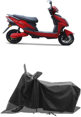 SUGASHRI Waterproof Two Wheeler Cover for Techo Electra(Raptor BS6, Grey, Black)