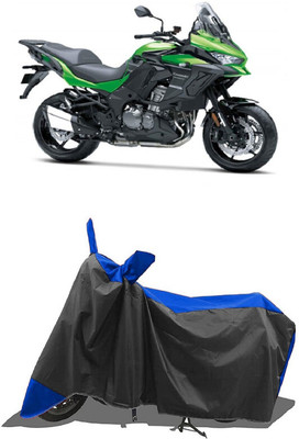 SUGASHRI Waterproof Two Wheeler Cover for Kawasaki(Ninja 1000 BS6, Blue, Black)