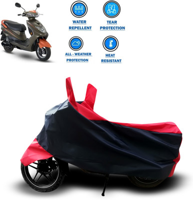 CODOKI Two Wheeler Cover for Okinawa(Ridge Plus, Red)
