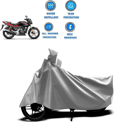 CODOKI Two Wheeler Cover for Hero(CBZ Extreme, Silver)