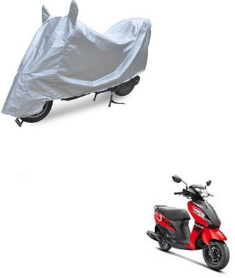 SK AUTO Waterproof Two Wheeler Cover for Suzuki(Let's, Silver)