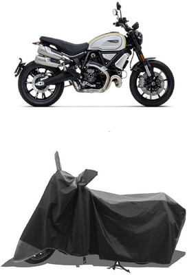 SUGASHRI Waterproof Two Wheeler Cover for Ducati(Scrambler 1100, Grey, Black)