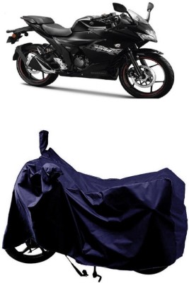 SUGASHRI Waterproof Two Wheeler Cover for Suzuki(Gixxer SF 150, Blue)