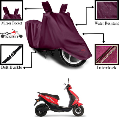 SK AUTO Two Wheeler Cover for Revolt(Reo Elite, Maroon)