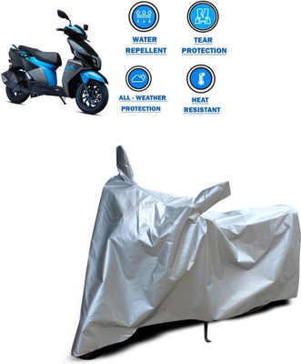 CODOKI Two Wheeler Cover for TVS(Ntorq 125, Silver)