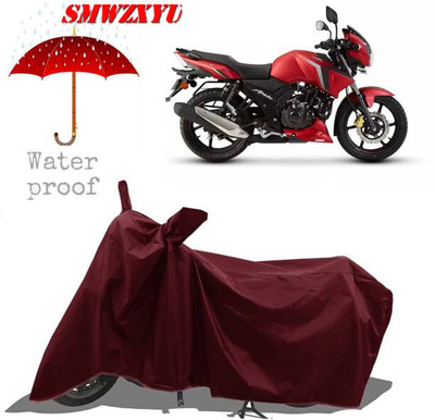 SK AUTO Waterproof Two Wheeler Cover for Universal For Bike(Apache RTR 160, Maroon)