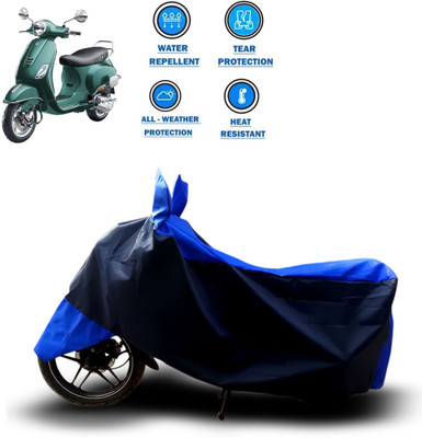 CODOKI Two Wheeler Cover for Piaggio(Vespa VXL 150, Blue)