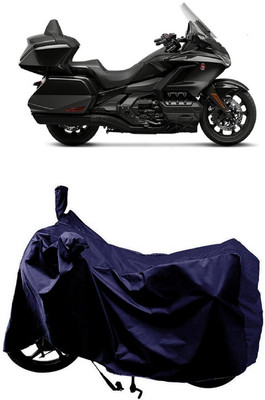 SUGASHRI Waterproof Two Wheeler Cover for Honda(Gold Wing GL1800, Blue)