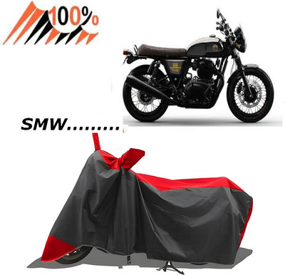 SK AUTO Waterproof Two Wheeler Cover for Royal Enfield(Interceptor 650, Red, Grey)