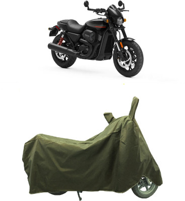 Coxtor Waterproof Two Wheeler Cover for Harley Davidson(Street Rod, Gold)