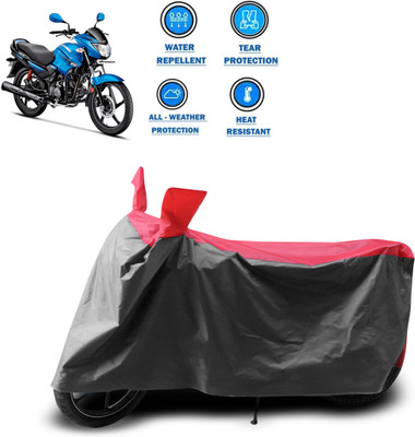 PAGORA Two Wheeler Cover for Hero(Glamour FI, Grey)
