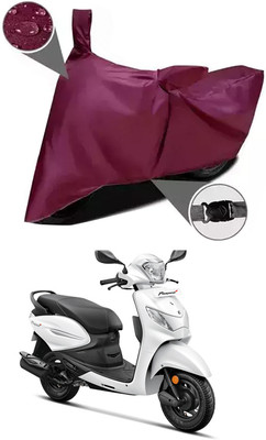 Mdstar Waterproof Two Wheeler Cover for Hero(BS6, Maroon)
