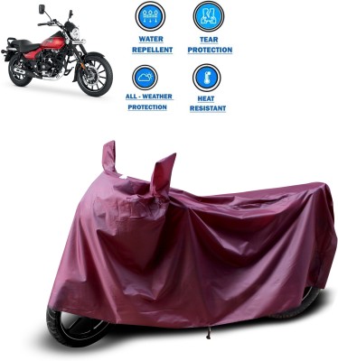 GOSHIV-car and bike accessories Waterproof Two Wheeler Cover for Bajaj(Avenger 160 Street, Maroon)