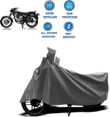 CODOKI Two Wheeler Cover for Royal Enfield(Electra 4S, Grey)