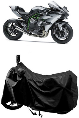SUGASHRI Waterproof Two Wheeler Cover for Kawasaki(Ninja H2, Black)