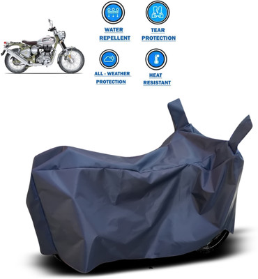 CODOKI Two Wheeler Cover for Royal Enfield(Bullet Trials 500, Blue)