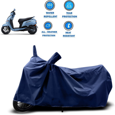 CODOKI Two Wheeler Cover for TVS(iQube, Blue)