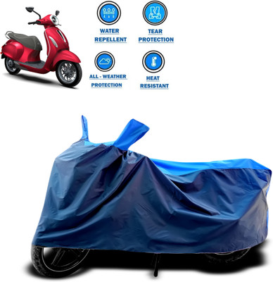 CODOKI Two Wheeler Cover for Bajaj(Chetak, Blue)