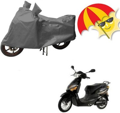 MMSSTAR Waterproof Two Wheeler Cover for Hero(Electric Zippy, Grey)