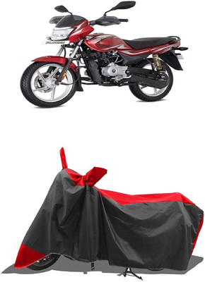 SUGASHRI Waterproof Two Wheeler Cover for Bajaj(Platina 100 DTS-i, Red, Black)