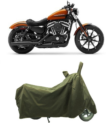 Coxtor Waterproof Two Wheeler Cover for Harley Davidson(Iron 883, Gold)