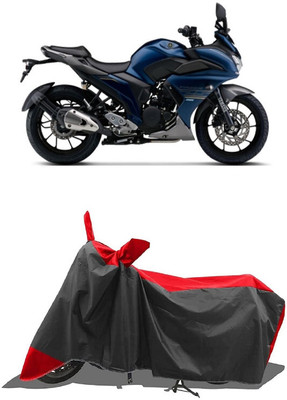 SUGASHRI Waterproof Two Wheeler Cover for Yamaha(Fazer, Red, Black)