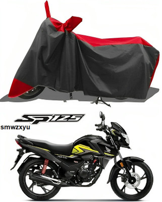 SK AUTO Waterproof Two Wheeler Cover for Honda(SP 125, Red, Black)