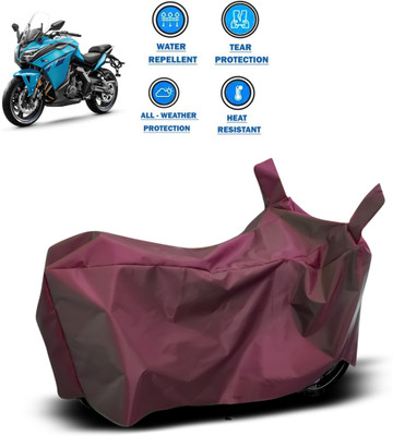 PAGORA Waterproof Two Wheeler Cover for CFMoto(650GT, Maroon)