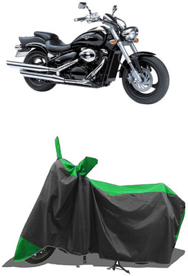 SUGASHRI Waterproof Two Wheeler Cover for Suzuki(Intruder M800, Green, Black)