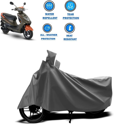 CODOKI Two Wheeler Cover for Okinawa(Ridge Plus, Grey)