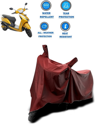 GOSHIV-car and bike accessories Waterproof Two Wheeler Cover for Ampere(Magnus, Maroon)