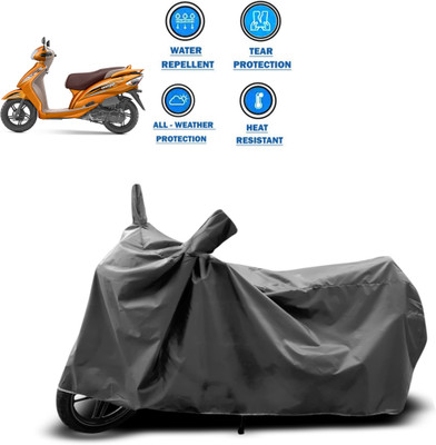 CODOKI Two Wheeler Cover for TVS(Wego, Grey)